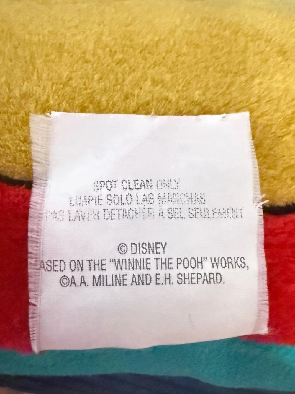 Vintage 90’s Disney Winnie the Pooh Face Pillow Plush